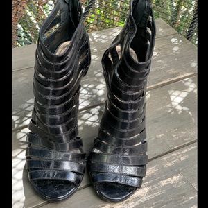 Dolce Vita black leather heels